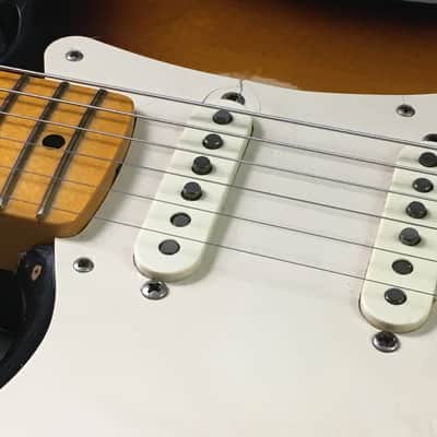 LEFTY! Fender American Vintage ‘57 Reissue Strat Ash Clapton Brownie Tribute Stratocaster Custom Relic Nitro 7.6 Lb HSC image 22