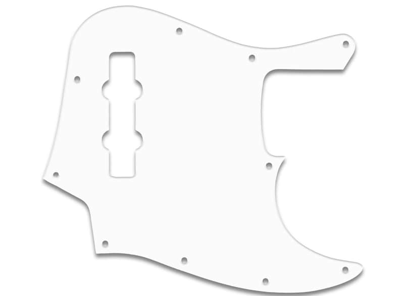 Pickguard For Fender Mexican Standard Jazz Bass - 3-PLY WHITE image 1