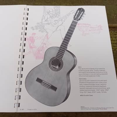 Vintage 1971 Epiphone Guitar and Bass Catalog and Price List! Rare, Original Case Candy, Paperwork! image 13