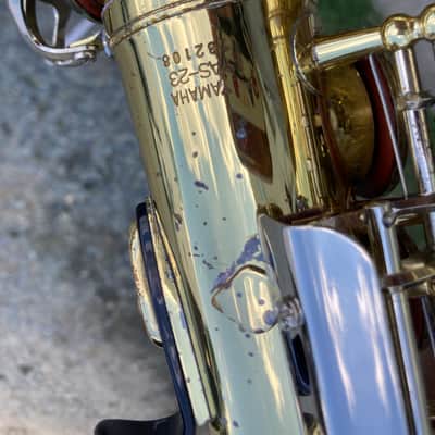 Yamaha YAS-23 Alto Saxophone MIJJapan w/ Case 1990s? - Gold image 9
