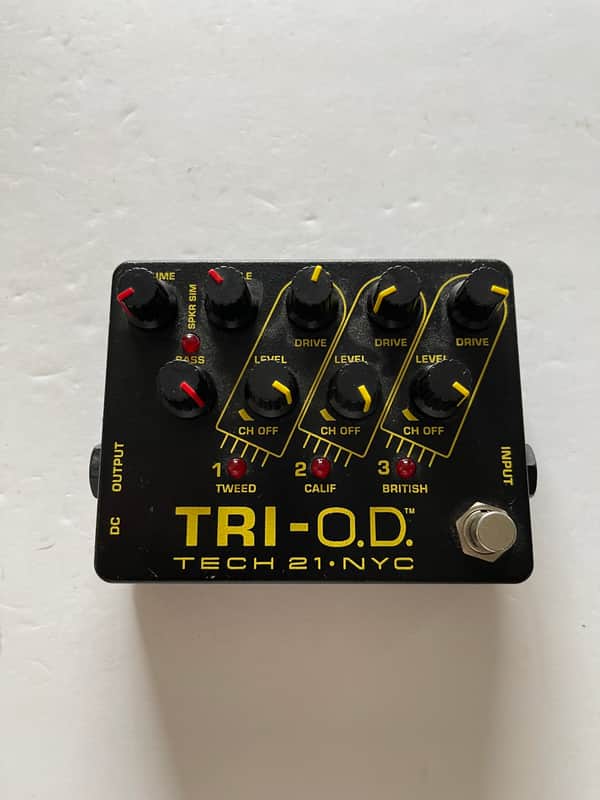Tech 21 NYC Tri-O.D. OD Overdrive Distortion Booster Guitar Effect Pedal image 1