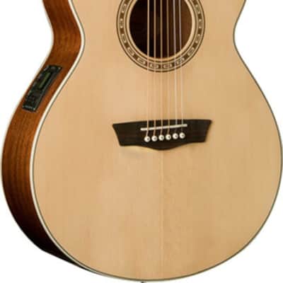 Washburn G7SCE Grand Auditorium Acoustic-Electric Guitar, Solid Spruce Top image 1
