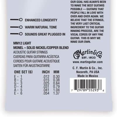 Martin MM12 Retro Acoustic Strings, Light, 12-54 image 2