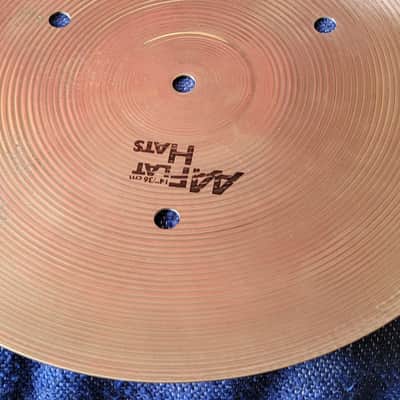 Vintage Sabian 14 Inch Flat Hats Hi Hats Cymbals image 17