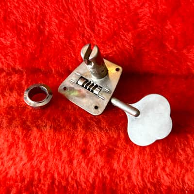 Fender Bass guitar tuner c 1970 - Nickel R logo original vintage USA precision jazz image 2
