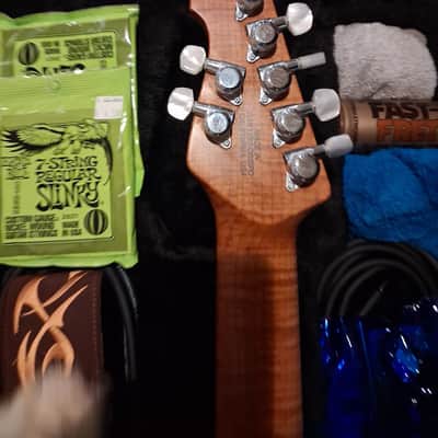 Ernie Ball Music Man John Petrucci Signature JP15-7 2015 - Tiger Eye Quilt image 3