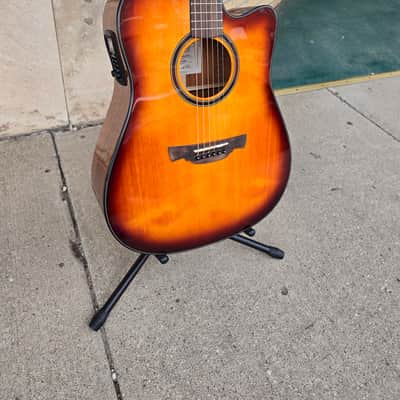 Crafter ABLE D-600CE VTG - Vintage Burst image 3
