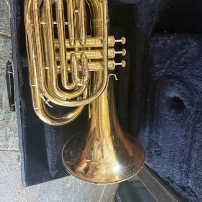 Bach Mercedes Marching Baritone Horn with case and mouthpiece, Made in USA image 1