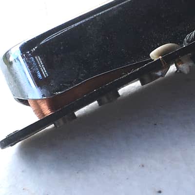 1970s Vintage Fender Fullerton Tele Neck Pickup USA Made Black Bobbin Telecaster image 3