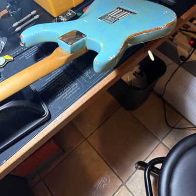 Fender Stratocaster 1964 - Daphne Blue old refin image 5