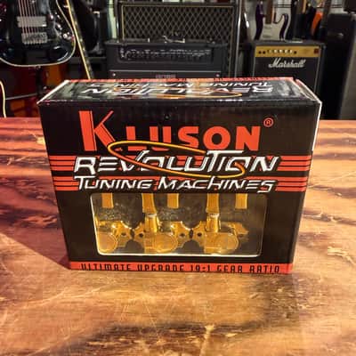 KRG-3-G KLUSON® REVOLUTION™ G-MOUNT Tuning Machines 3x3, Gold Finish image 1