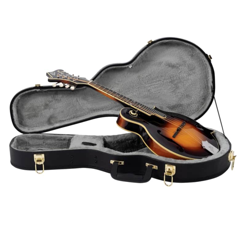The Loar LM-600E-VS Acoustic Electric Hand Carved Solid F-Style Mandolin w/Case image 1