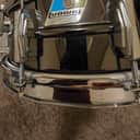 Ludwig No. 416 Black Beauty 5x14" 10-Lug Brass Snare Drum with Pointed Blue/Olive Badge 1977 - 1979 - Black Nickel-Plated