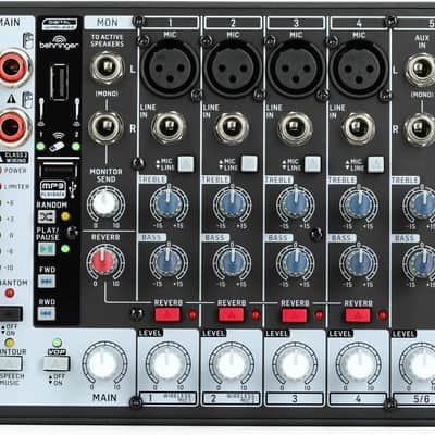 Behringer PMP500MP3 8-channel 500W Powered Mixer image 1