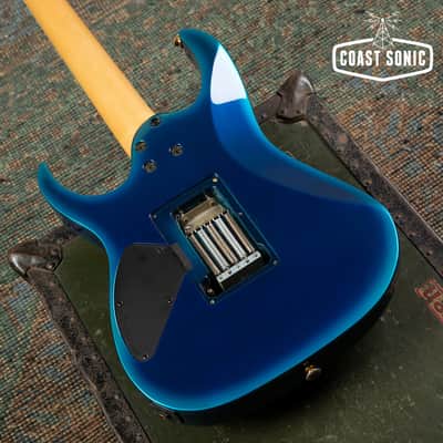1995 Ibanez RGR470 RG Series, Fujigen made in Japan MIJ, Jewel Blue burst, image 9