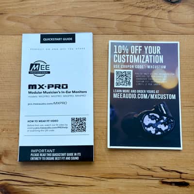 MEE Audio Professional MX2 PRO Dual-Driver Hybrid Musician's in Ear Monitor Headphones image 5