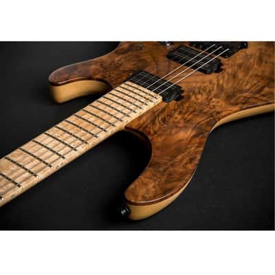 Mayones Regius 6MM CW Djentlemen Misha Mansoor Signature Series Electric Guitar Transparent Natural image 6