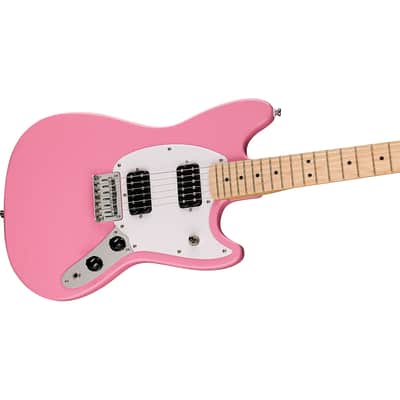 Squier by Fender Sonic Mustang Electric Guitar, Flash Pink image 10
