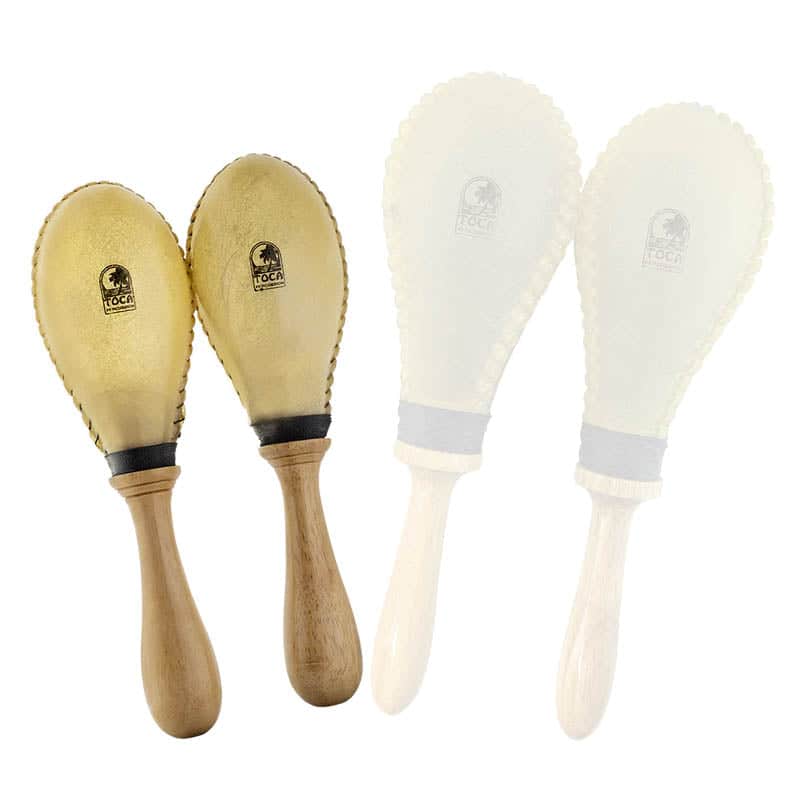 Toca Traditional Rawhide Maracas Medium image 1
