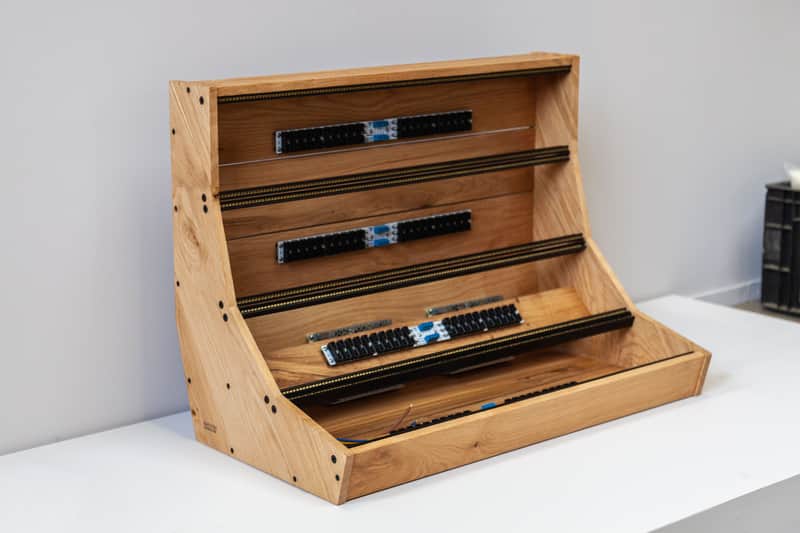 2 Many Synths 12U 126HP powered Solid Oak Eurorack case image 1