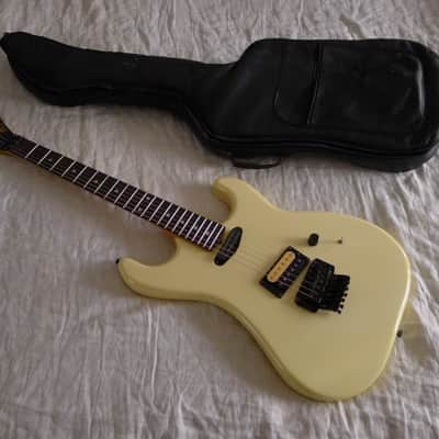 ESP Made 1986 Japan Kramer EK-1BF Gorgeous White, Clean, RARE Original Leather Gigbag! image 5