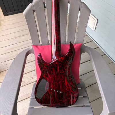 Schecter C-8 Silver Mountain Multiscale 2022 - Present - Blood Moon image 2