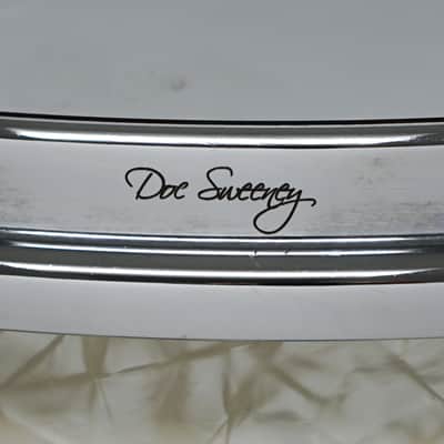 Doc Sweeney 6.5x14" Legend Series Walnut Snare Drum - White Marine Pearl image 4