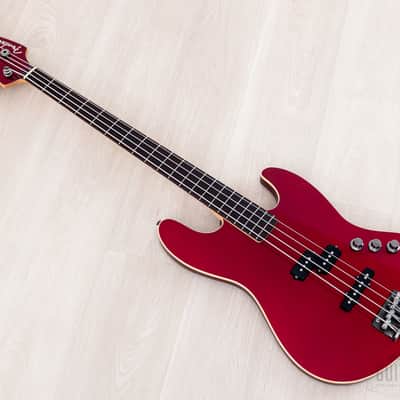 2011 Fender Aerodyne Jazz Bass AJB-DX Candy Apple Red PJ, Japan MIJ image 12