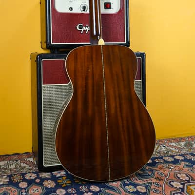 1970-75 Yamaha Orange Label FG-152 Natural Made in Japan Acoustic + Hard Case image 13