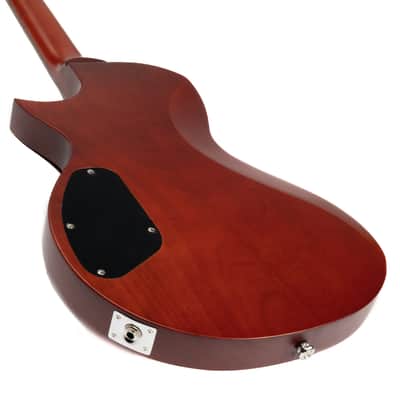 Eart EGLP-610, Roasted Mahogany Solid Body, 3-Way Switch 1 Tone 1 Volume,22 Stainless Steel Frets, Honey Tea image 6