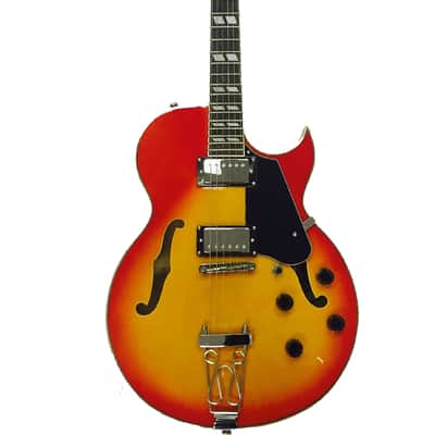 Glen Burton GE775-CBS Hollow Body Chicago Maple Neck 6-String Electric Guitar w/Gig Bag, Strap & Picks image 1