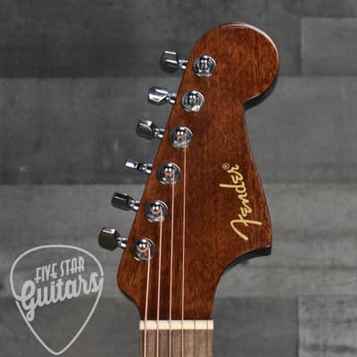 Fender California Standard Redondo CE Spruce Top Ivory Pickguard - Fiesta Red image 5