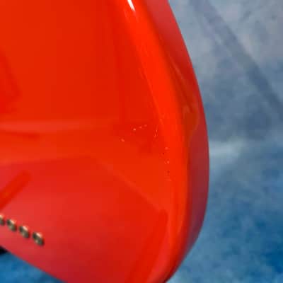1999 Fender MB-98 / MB-SD Mustang Bass Fiesta Red Crafted in Japan, CIJ image 21