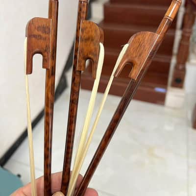 3pcs pocket-size Baroque Mini snakewood violin bow,Length: 17"1/4 image 2