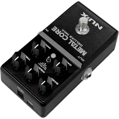 NuX Metal Core Deluxe MKII Hi-Gain Distortion Guitar Effect Pedal for Acoustic Guitars and Bass Guitars, Black image 6