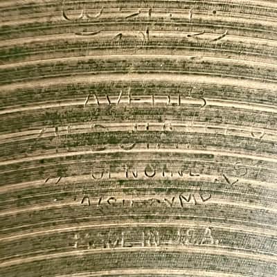 Zildjian 13" A. Zildjian '60s Stamp Hi-Hat Cymbals (Pair) 1960s - 760g and 1174g image 25