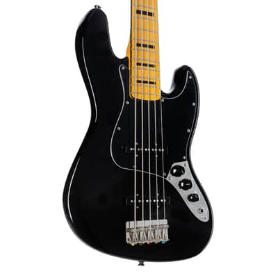 Squier Classic Vibe '70s Jazz Bass V (Black) - 5-String Electric Bass image 5