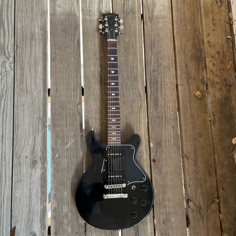 Gibson Les Paul Jr Junior special DC double Cut Cutaway  2000 - Ebony black  vintage electric guitar image 1
