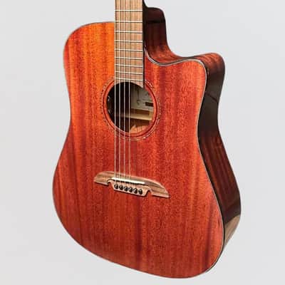 Alvarez MD66CE Mahogany Dreadnought Acoustic-Electric Guitar - Natural image 3