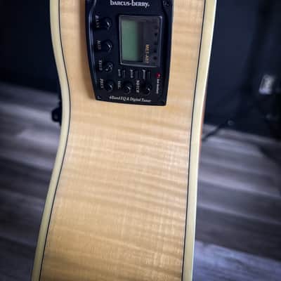 Washburn Festival Series EA20 Mini Jumbo Acoustic/Electric Guitar - Natural image 4