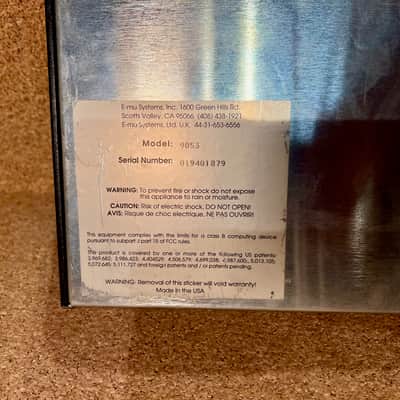 E-MU – Morpheus 32-Voice Z-Plane Synth – 1990s – MINT condition !  – Serviced – Warranty image 6