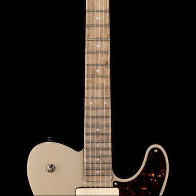 Valentino Guitars Thinline T-style P90 - Gold/black image 9