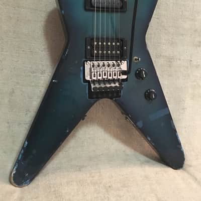 1982 Dean ML USA Baby Series Blueburst 24 3/4” Scale Floyd Rose Original Mod Rare Model image 2