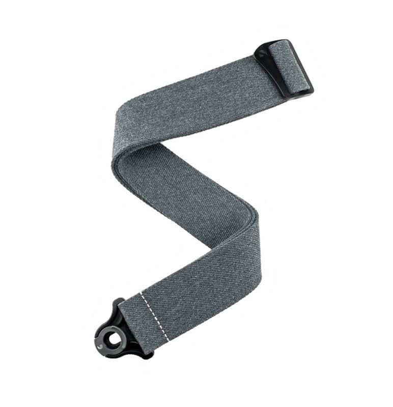 D'Addario Auto Lock Woven Guitar Strap Skater Grey image 1