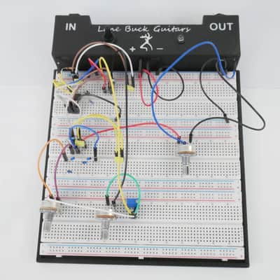 Large Pedal Building Breadboard With True Bypass, Solderless, LED, and 1/4 Jacks for Prototype DIY Guitar Builders image 2