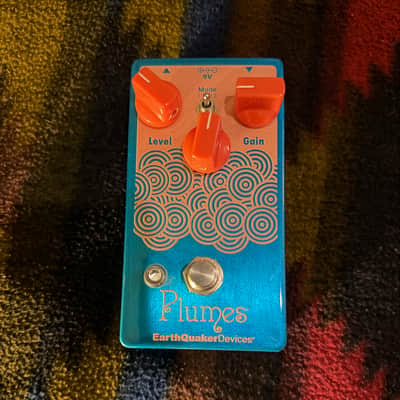 EarthQuaker Devices Plumes Small Signal Shredder 2019 - Present - blue sparkle image 1