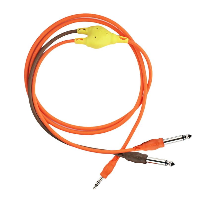 Banana TM Stereo 3.5mm to 2x Mono 1/4" Jack Y Cable (100cm) image 1