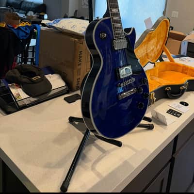 Gibson Le Paul Custom Shop 2025 - Gibson Custom Les Paul Custom AAA Quilt Top - Viper Blue Gloss, image 10