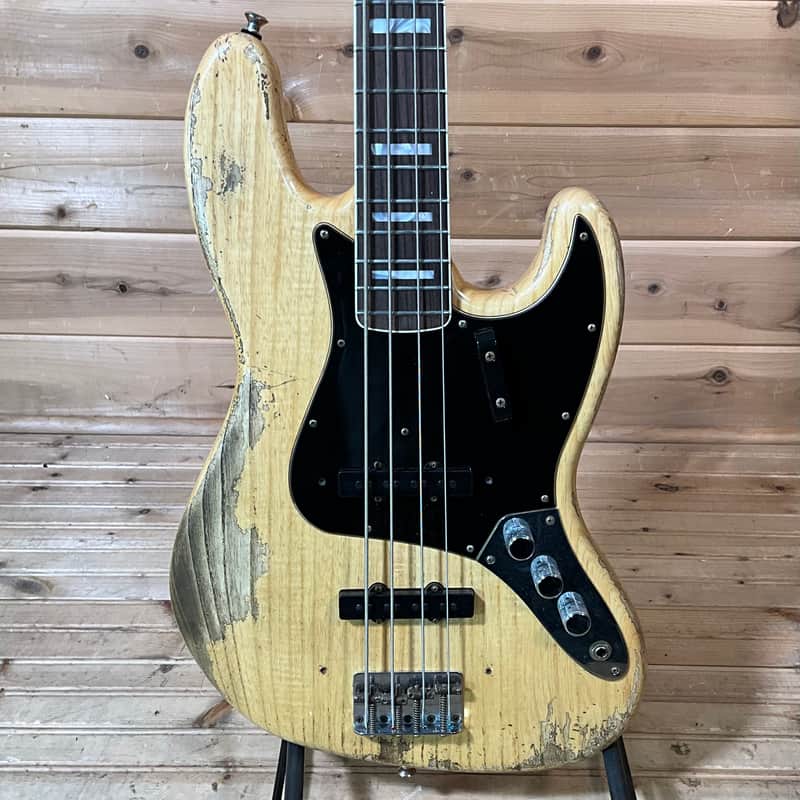 Fender Custom Shop Limited Edition Heavy Relic Custom Jazz Electric Bass USED - Aged Natural image 1