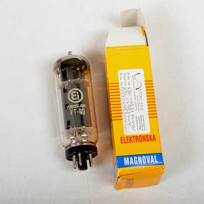 Quad (4) Vintage Magnaval KT90 Power Tubes – Made in Yugoslavia – Tested & Working image 11